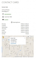 Business Contact Info WordPress Plugin  Screenshot 1