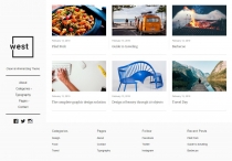 One West - WordPress Blog Theme Screenshot 1