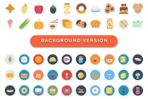 260 Food Color Vector Icons Pack Screenshot 3