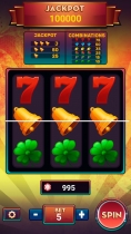 Slot Machine Deluxe with AdMob - Android Studio Screenshot 1