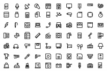 175 Electronics Bold Line Icons Pack Screenshot 2