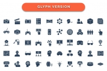 100 Virtual Reality Vector Icons Screenshot 3