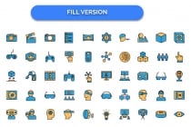 100 Virtual Reality Vector Icons Screenshot 5