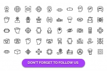 100 Virtual Reality Vector Icons Screenshot 8