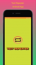 Text Repeater - Android App Source Code Screenshot 1