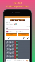 Text Repeater - Android App Source Code Screenshot 3