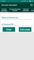 Percent Calculator - Android App Source Code Screenshot 1