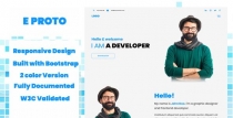 eProto Landing Page HTML Template Screenshot 1