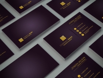 Purple Corporate Business Card Screenshot 1