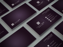 Purple Corporate Business Card Screenshot 3