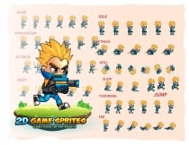 Frank 2D Game Charcter Sprites Screenshot 2