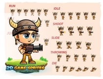 Viking 2D Game Character Sprites Screenshot 2