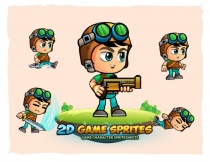 Aventurer Boy 2D Game Character Sprites Screenshot 1