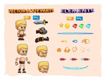 Barbarian 2D Game Character Sprites Screenshot 3