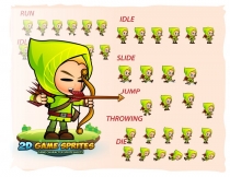 Archer 2D Game Character Sprites Screenshot 2