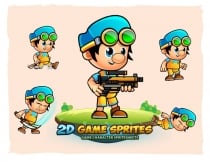 Ken 2D Game Character Sprites Screenshot 1