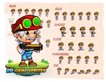 Rex 2D Game Character Sprites Screenshot 2