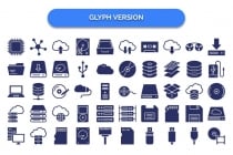 500 Data Storage & Server Vector Icons Pack Screenshot 6