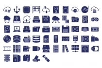 500 Data Storage & Server Vector Icons Pack Screenshot 7