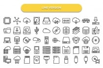 500 Data Storage & Server Vector Icons Pack Screenshot 10