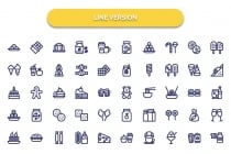 150 Dessert Bold Isolated Vector Icons Pack Screenshot 3