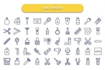 220 Hair Salon Isolated Vector Icons Pack Screenshot 3