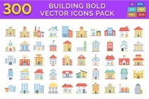 300 Building Bold Line Icons Pack Screenshot 1