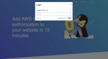 AWS Cognito Authorization For Websites Screenshot 3