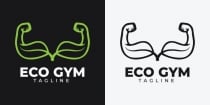 Eco Gym Logo Template Screenshot 2