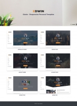 Edwin - HTML Portfolio Template Screenshot 1