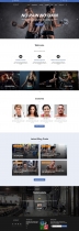 Universal HTML Template For Fitness Screenshot 1