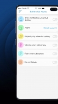 Battery Full Alarm - Android Source Code Screenshot 2