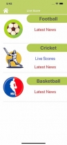 Sports Live - iOS Source Code Screenshot 1