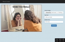 Meme Creator - Javascript Web Application Screenshot 1