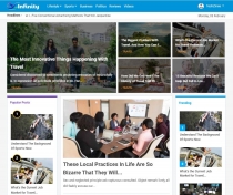 Infinity - News Reviews And Magazine Script Screenshot 1