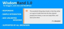 WisdomRand Script - JavaScript Screenshot 1