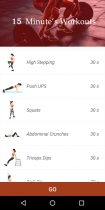 15 Minutes Workout -  Android Studio Code Screenshot 3