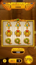 Pharaoh Slot Machine with AdMob - Android Studio Screenshot 1