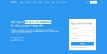 Infinity - Landing Page Template Screenshot 3