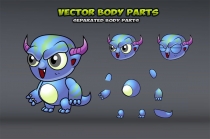 6 Monsters Game Sprites Set Screenshot 3