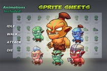 6 Orcs Game Sprites Set Screenshot 2