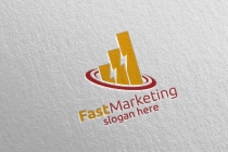 Marketing Financial Advisor Logo Design Template  Screenshot 1