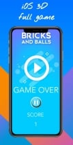 Bricks And Balls - BuildBox 3D game Screenshot 1