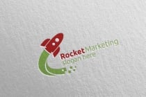 Rocket Marketing Financial Advisor Logo Design Screenshot 2