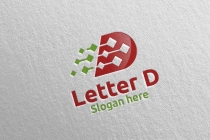 Letter D For Digital Marketing Financial Logo Screenshot 2