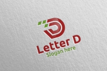 Letter D For Digital Marketing Financial Logo Screenshot 2