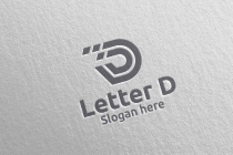 Letter D For Digital Marketing Financial Logo Screenshot 3