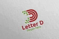 Letter D for Digital Marketing Financial Logo Screenshot 2