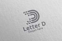 Letter D for Digital Marketing Financial Logo Screenshot 3