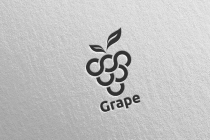 Modern Fruit Grape Logo Screenshot 3